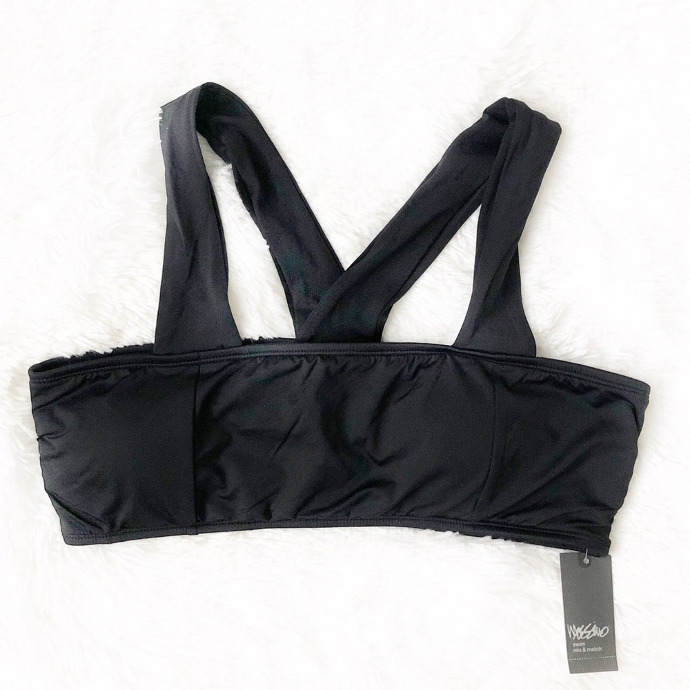 MOSSIMO BLACK BANDAGE STLYE BIKINI TOP SIZE XL